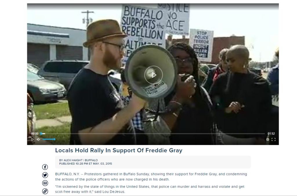 Locals Hold Rally In Support Of Freddie Gray